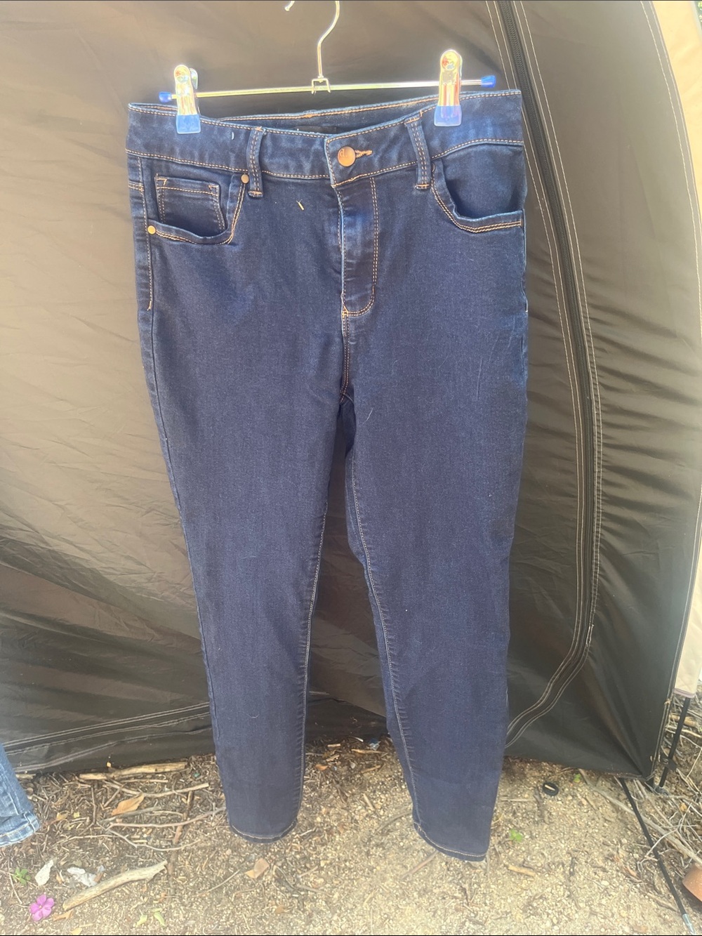 d. jeans Women's Dark Indigo Cropped Skinny Jeans